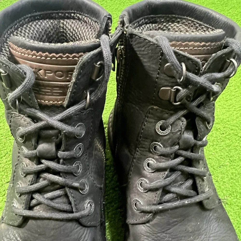 Rockport Combat Biker Boots SZ 10 Inside Zip Urban Retreat Hiking Boots